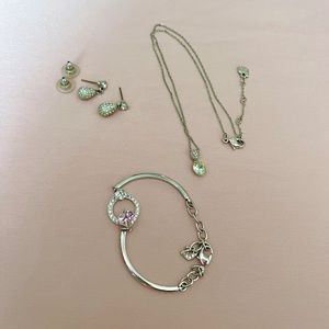 Bundle Swarovski bracelet earring necklace